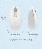 Logitech M196 Bluetooth Optical Mouse Off-White - Image 3