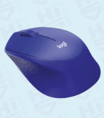 Logitech M331 Silent Plus Wireless Optical Mouse Blue - Image 4