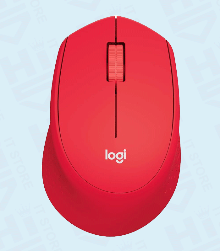 Logitech M331 Silent Plus Wireless Optical Mouse Red